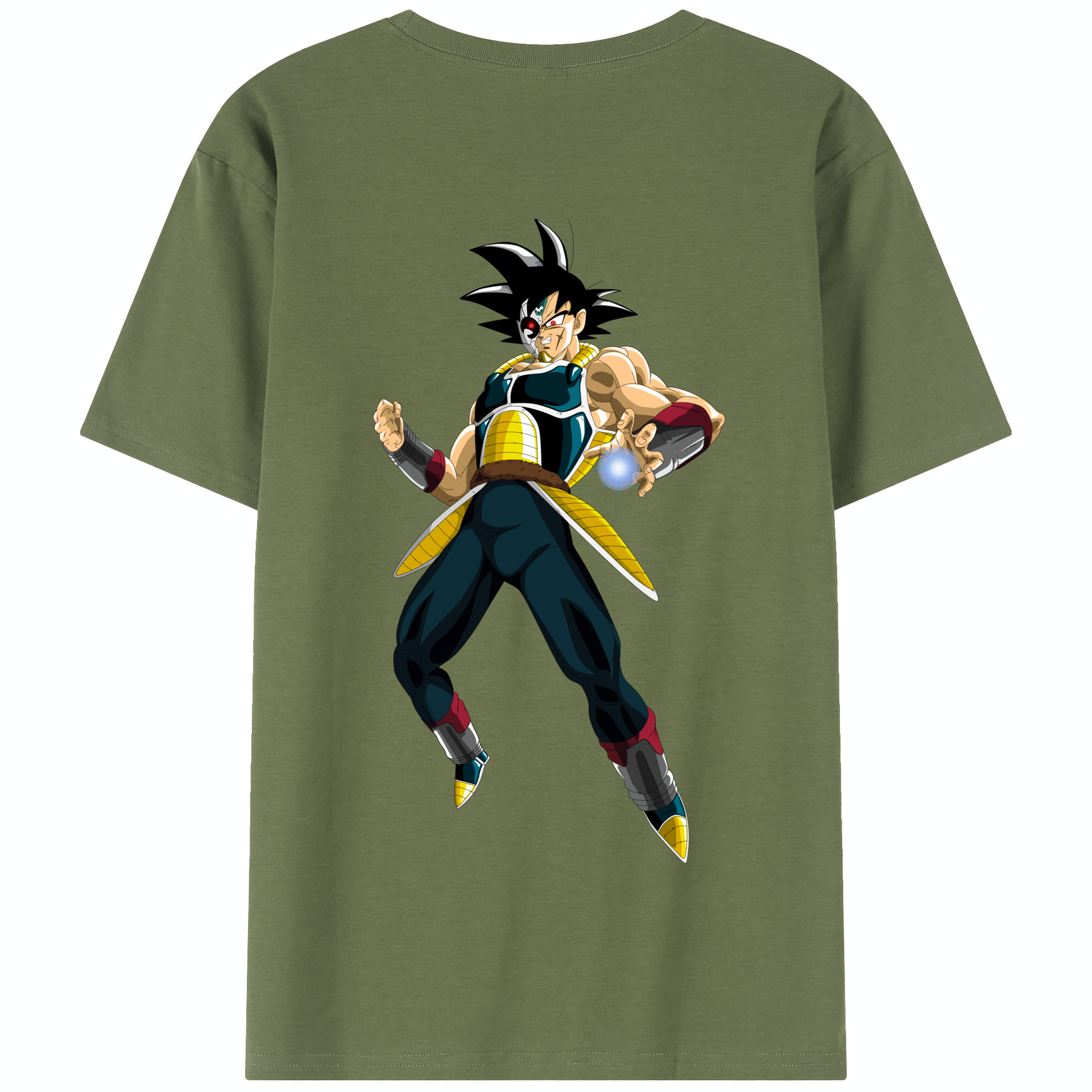 （画像用） ドラゴンボール バーダック DRAGON BALL Burdock 綿100％半袖Tシャツ（背面プリント）